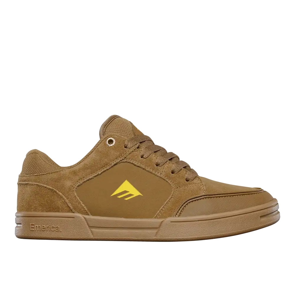 Heritic Brown Skate Shoes with Gum Sole | Emerica US