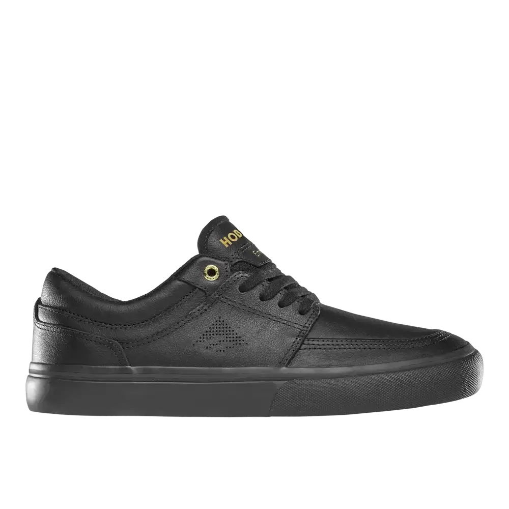 Hoban Black and Gold Suede Skate Shoes | Emerica US