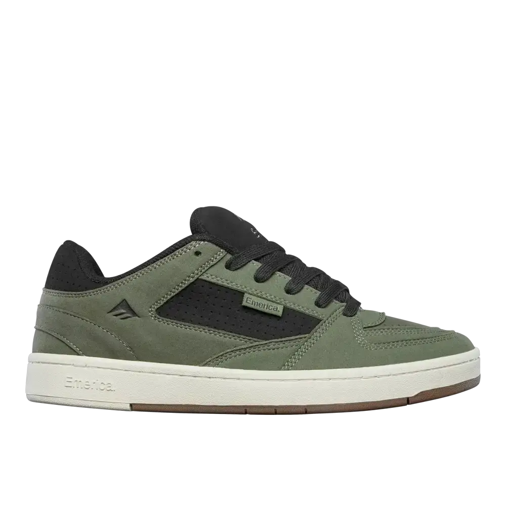 Mute Black Olive Vulc Skater Shoes for Men | Emerica US