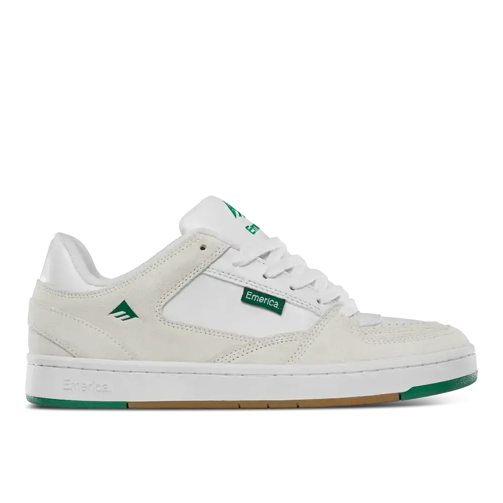 Emerica MUTE スケボー ホワイト/グリーン26.5cm Mute - White/Light Grey Men's Skate Shoes | Emerica US