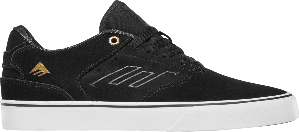 low vulc - skate shoes - black/gold/white - emerica