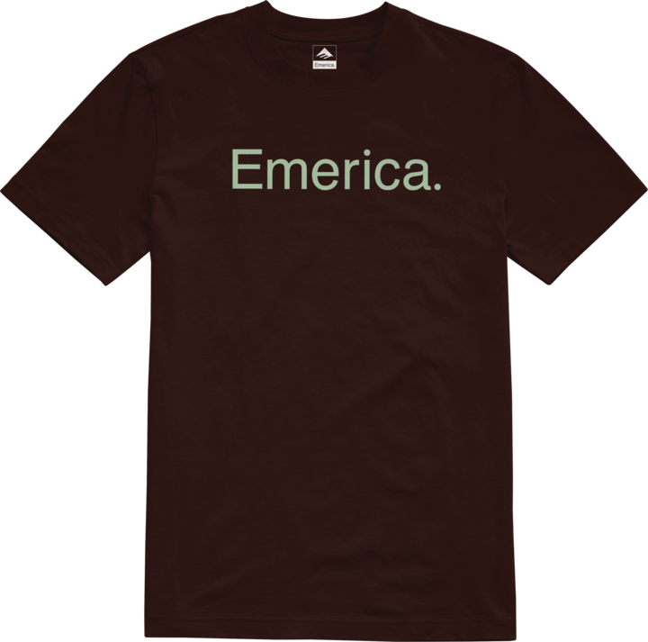 pure tee - shirts & tops - chocolate - emerica