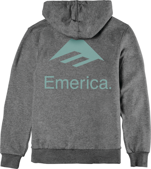 lockup pullover - shirts & tops- charcoal/heather - emerica