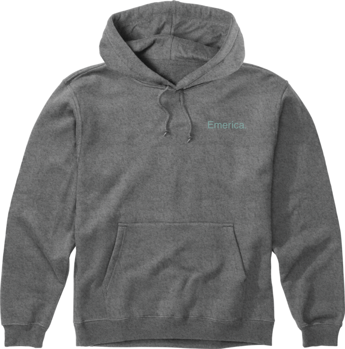 lockup pullover - shirts & tops- charcoal/heather - emerica