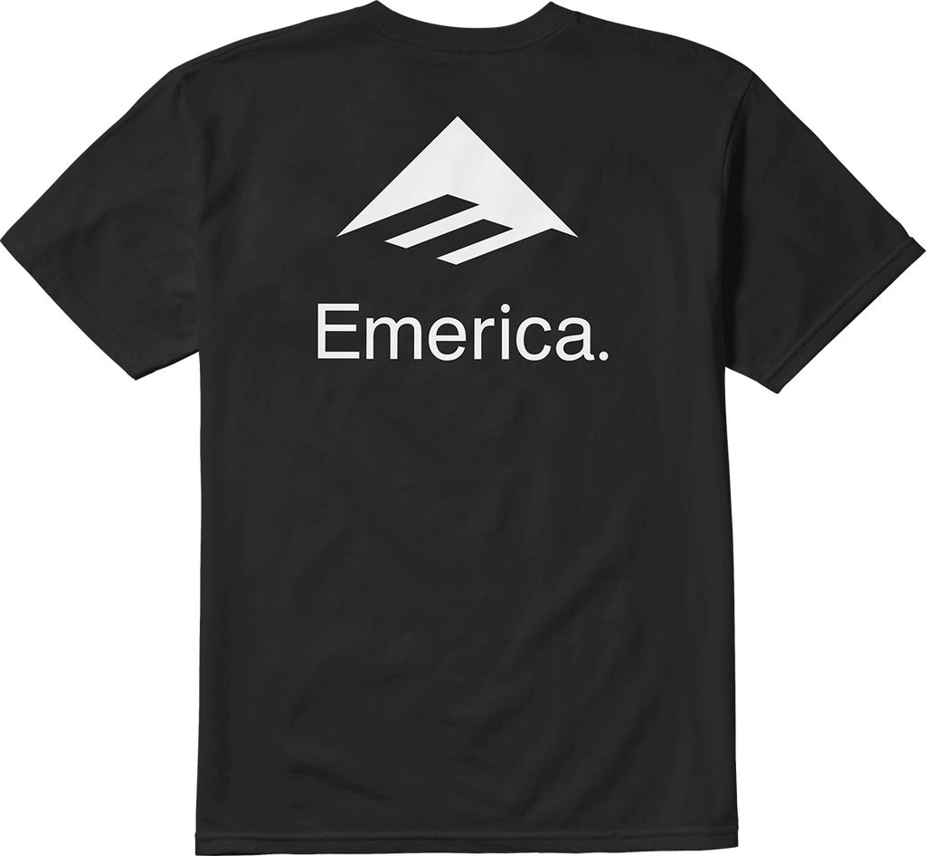lockup tee - shirts & tops - black - emerica