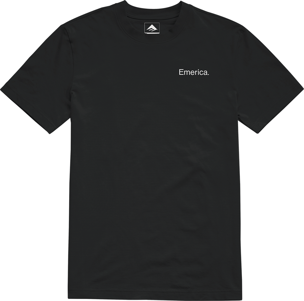 lockup tee - shirts & tops - black - emerica