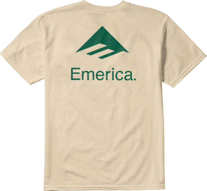 lockup tee - shirts & tops - brown - emerica