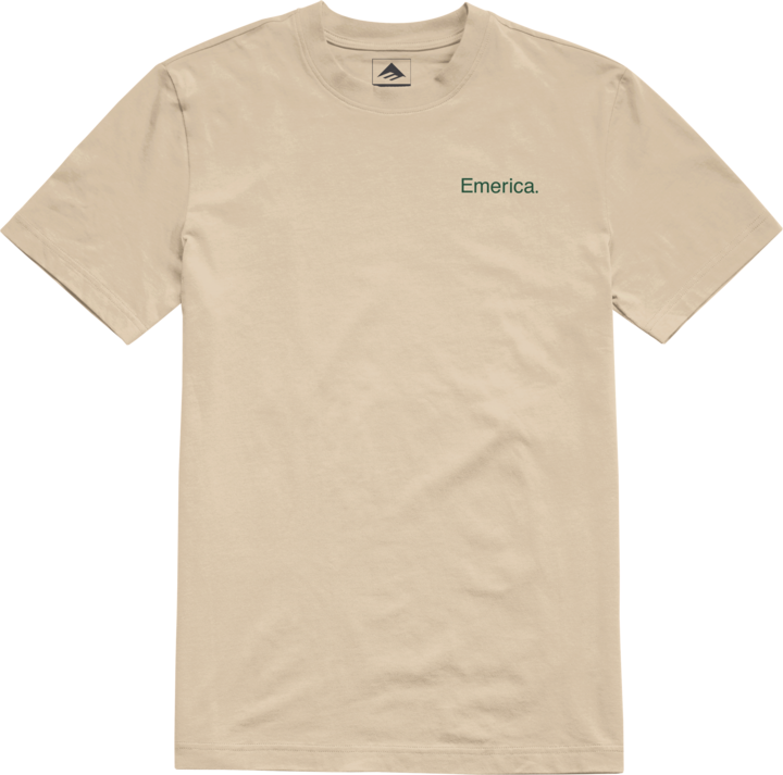 lockup tee - shirts & tops - brown - emerica