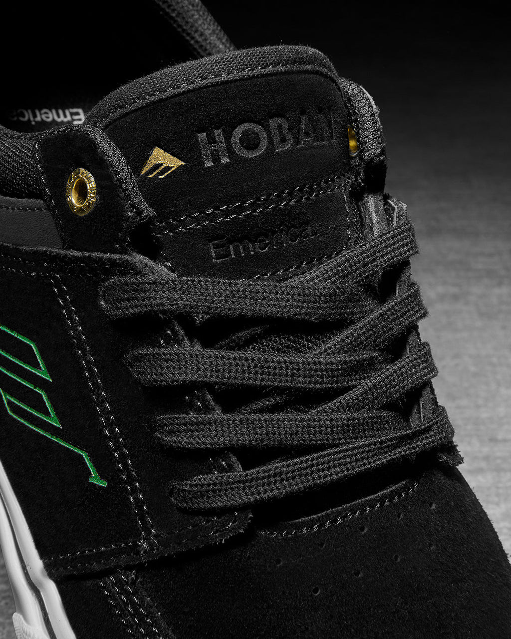 hoban - skate shoes - black/white/gold - emerica
