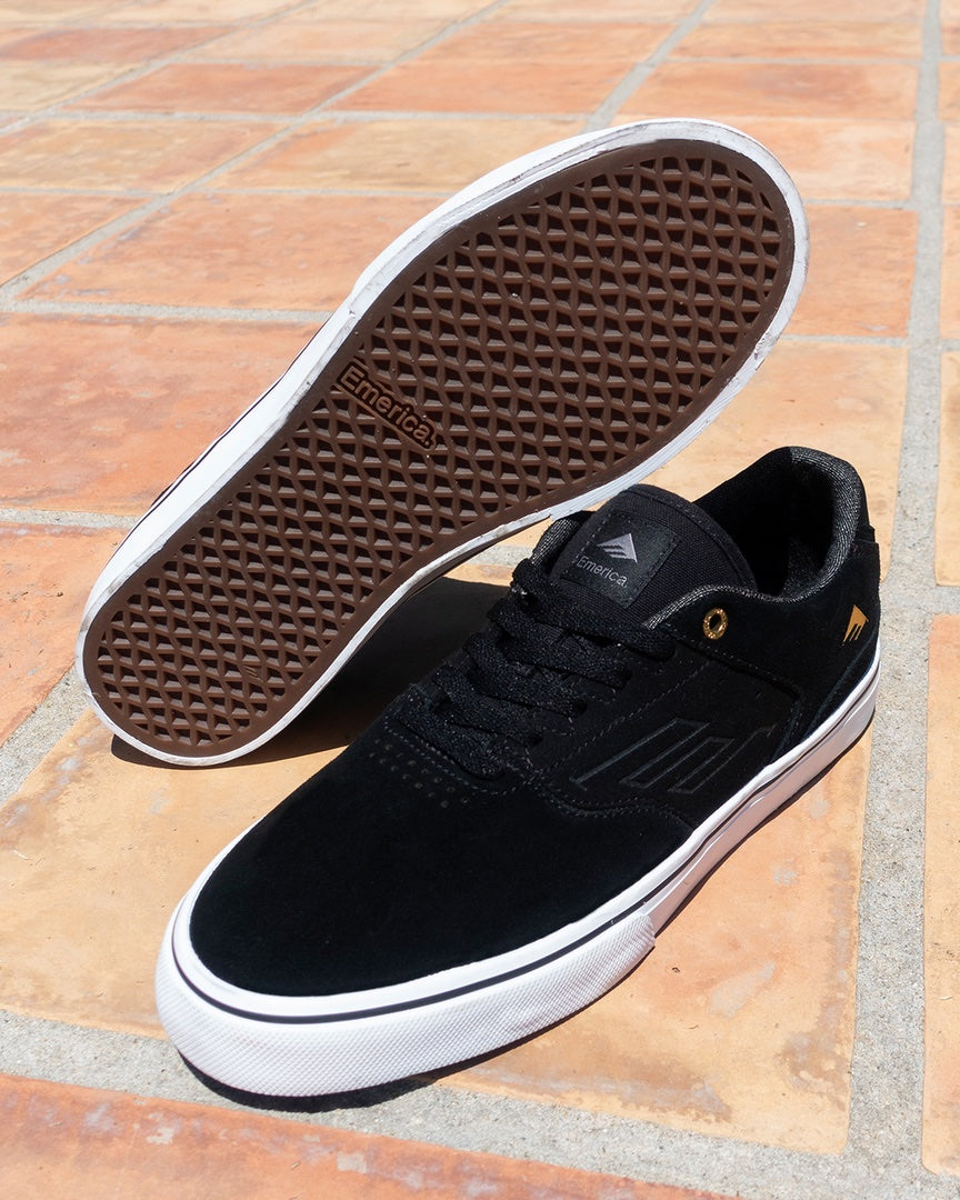 low vulc - skate shoes - black/gold/white - emerica