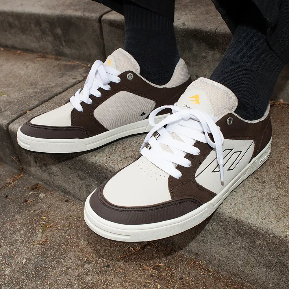 Heritic brown/tan - skate shoes | Emerica US