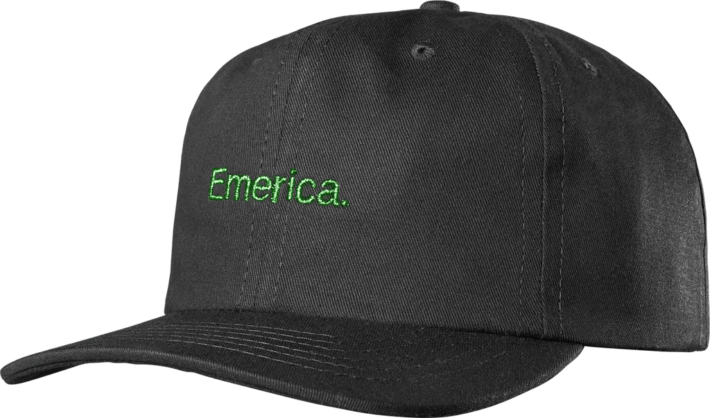 Emerica BLACK/GREEN / OS Pure Gold Dad Hat
