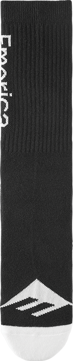 pure crew sock - socks - black/white - emerica