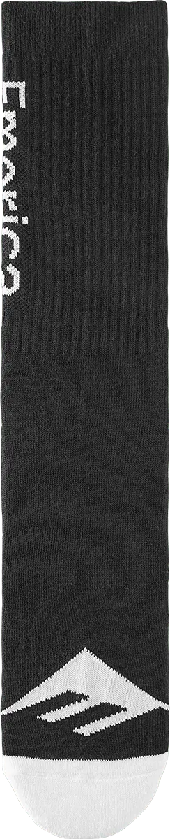 Emerica Crew Sock BLACK/WHITE / ONE SIZE PURE CREW SOCK